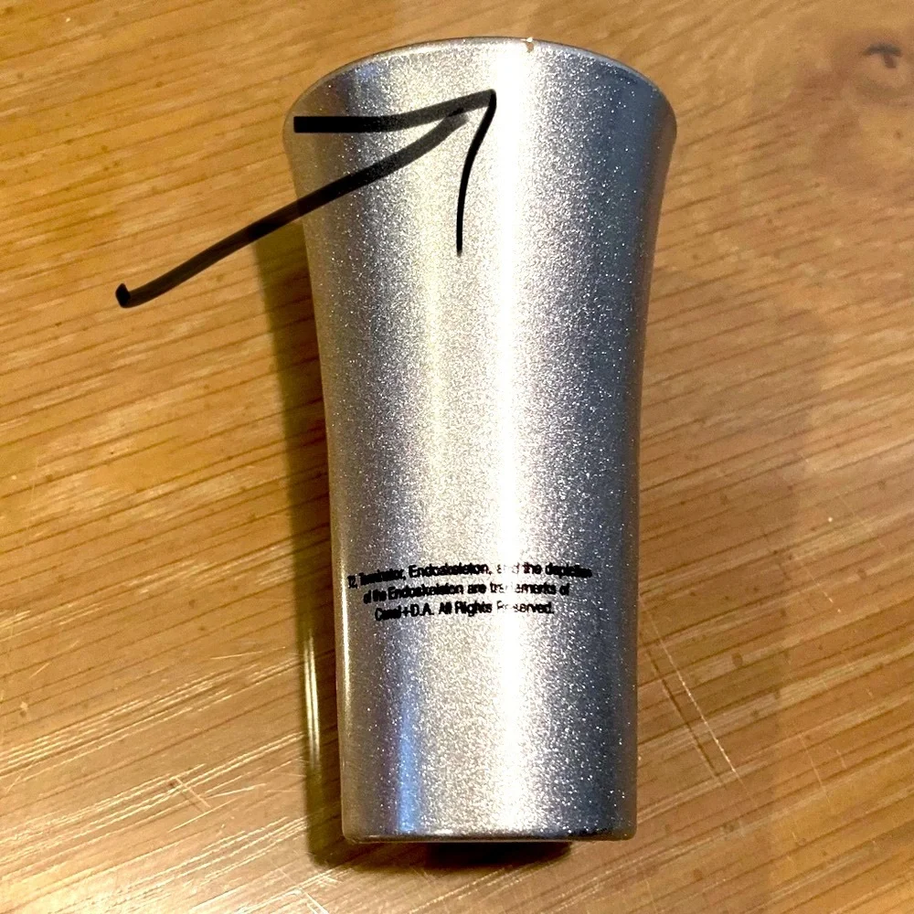 Vintage T2-3D TERMINATOR 2 Shot Glass, Universal Studios, 4 inches tall